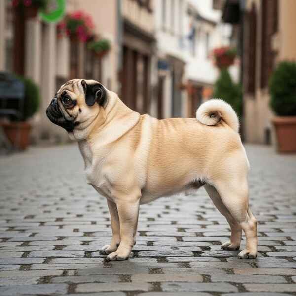Pug - Dog Breeds with Curly Tail